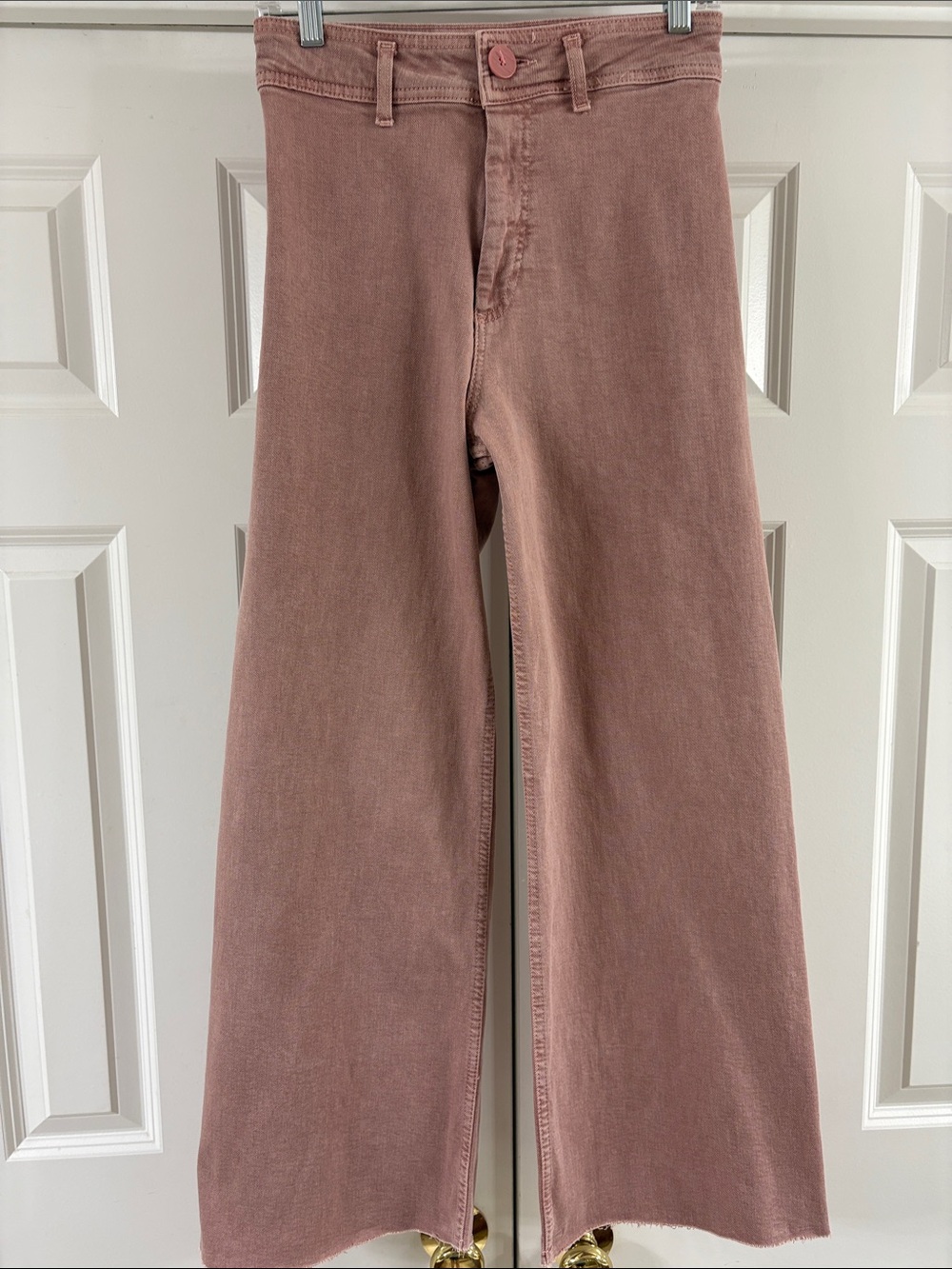 Zara The Marine Straight Jeans. Dusty Pink Color. Sz 36/4. Great Condition!!